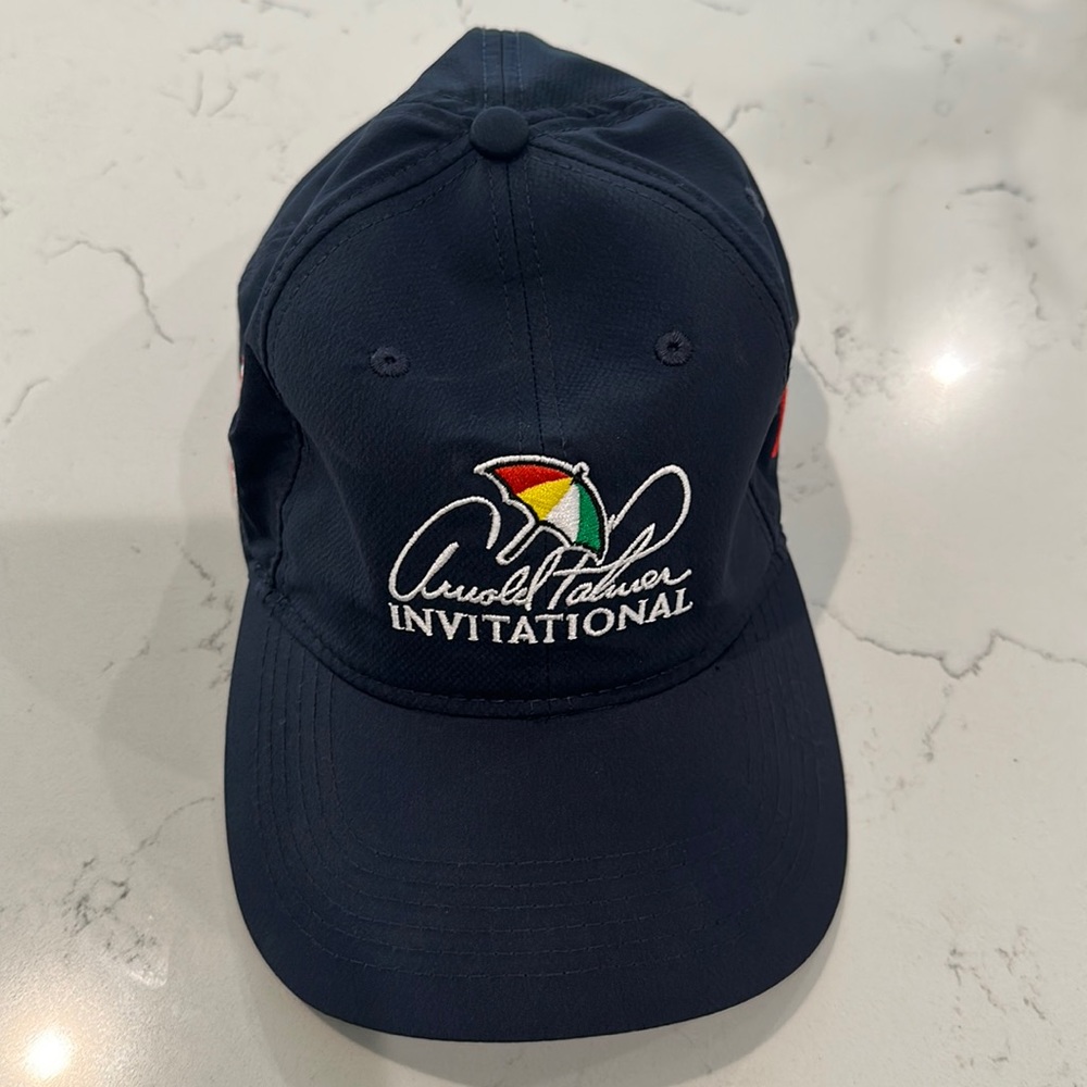 ARNOLD PALMER INVITATIONAL NAVY HAT GOLF BAY HILL COLLECTION 2019 rare Like new